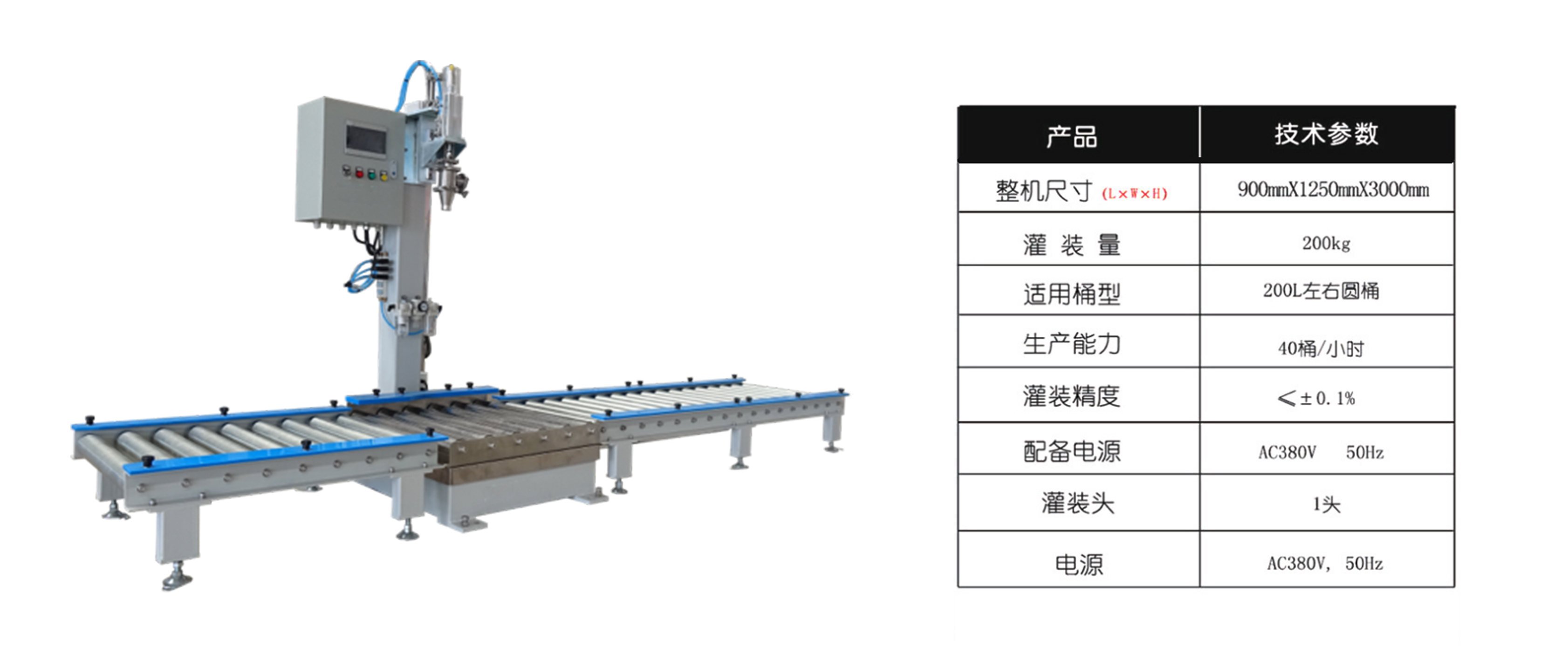 化學(xué)品灌裝機(jī) 型號(hào)規(guī)格